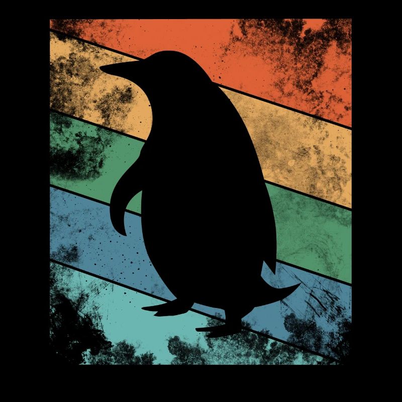 Rétro Pingouin Coloré
