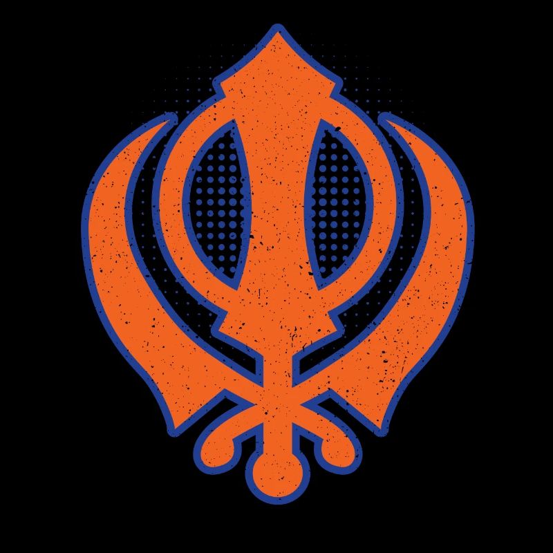 Khanda modernes Punjabi - Sikhismus Sikh Geschenk