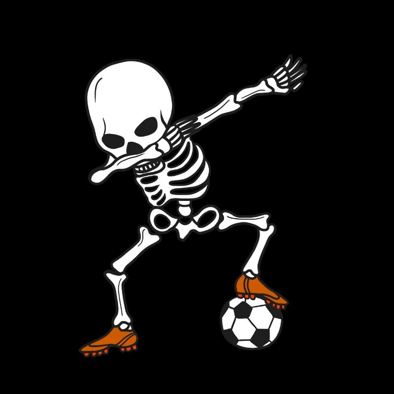 Dancing Skeleton Dab, Soccer, Halloween Gift
