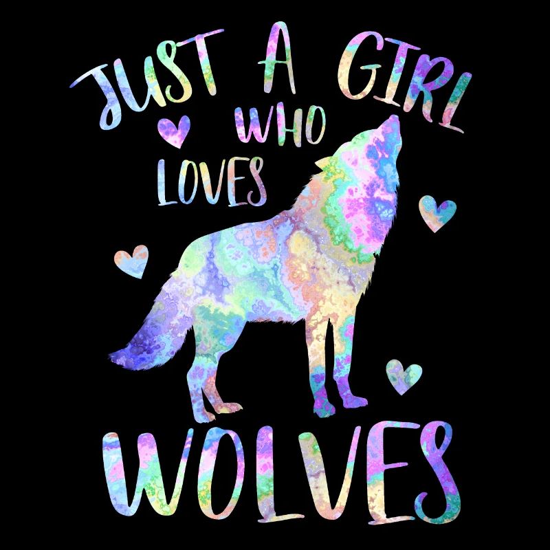 Nur ein Mädchen, das Wölfe liebt - Wolfsmädchen