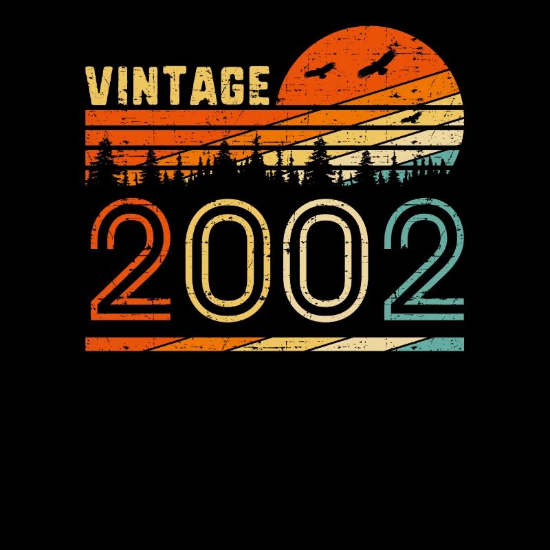 Vintage 2002 Retro 18th Birthday Gift Fun B-day 18