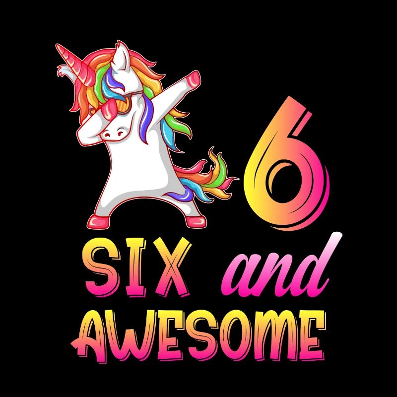 6. Geburtstag, Einhorn 6 Jahre altes Mädchen Geschenk