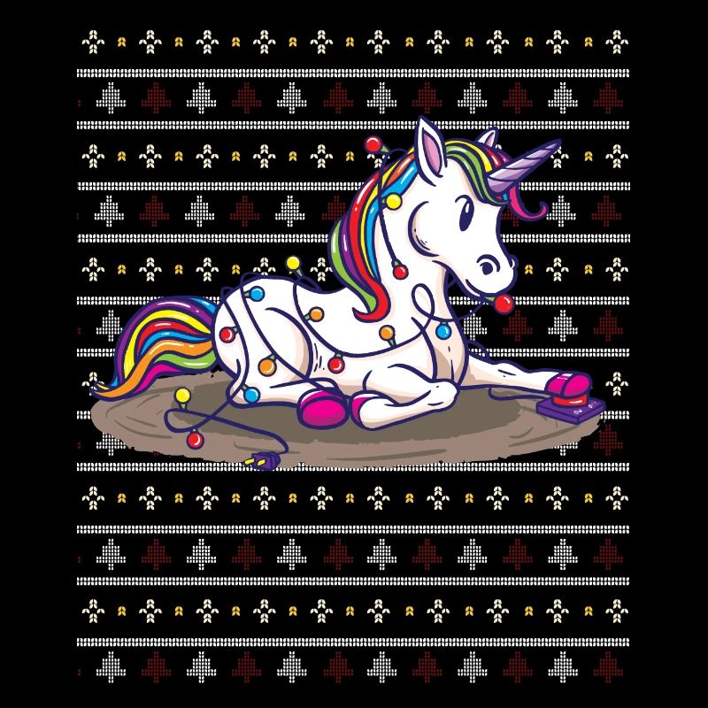 Idée cadeau de Noël laid licorne