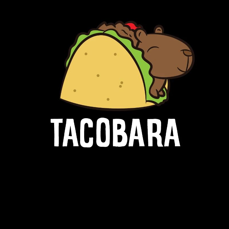 Capybara Gift Kids Tacobara Funny Capybara Tacos