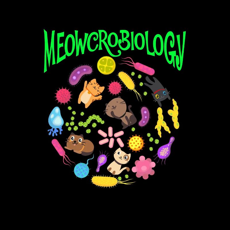 Microbiologie chat scientifique mignon chaton