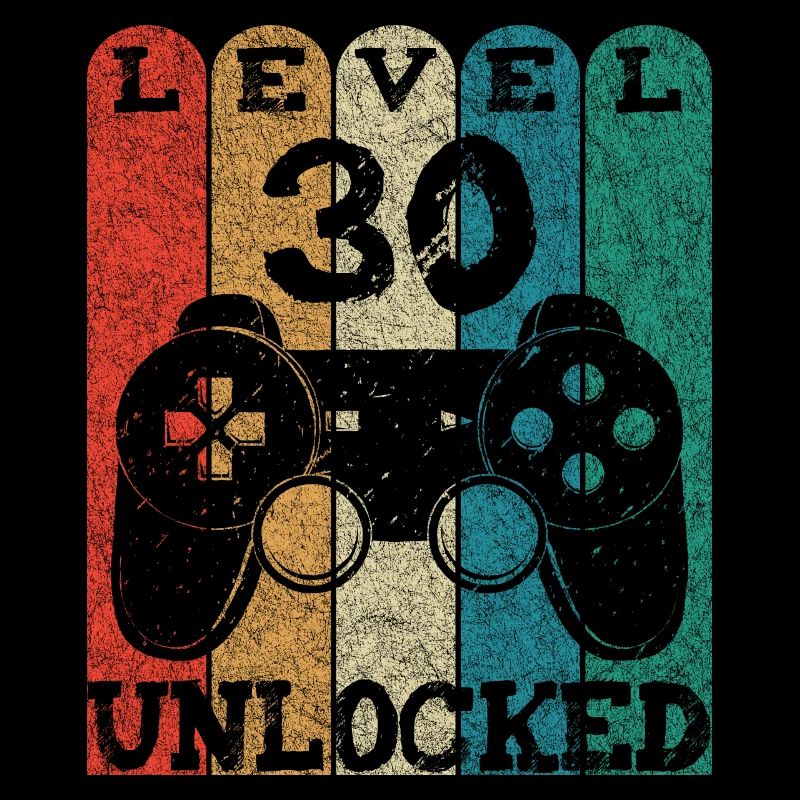 Level 30 Unlocked 30th Birthday Retro Gift