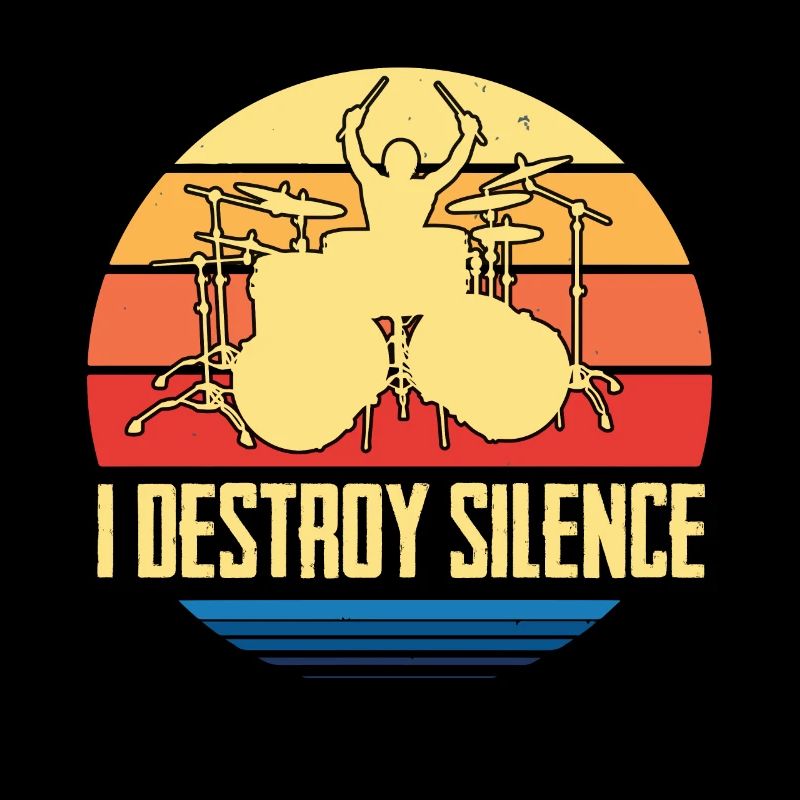 Drummer destroy Silence Drums Schlagzeug