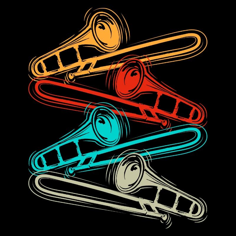Trombone retro gift for trombone players