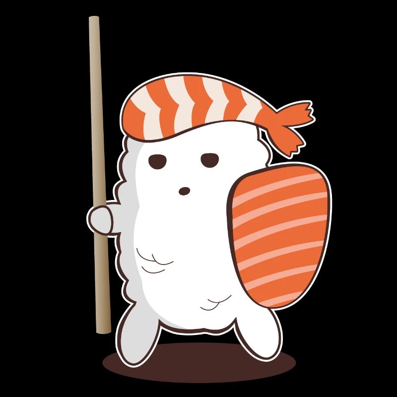 Kawaii Sushi Samurai Cute Gift Funny