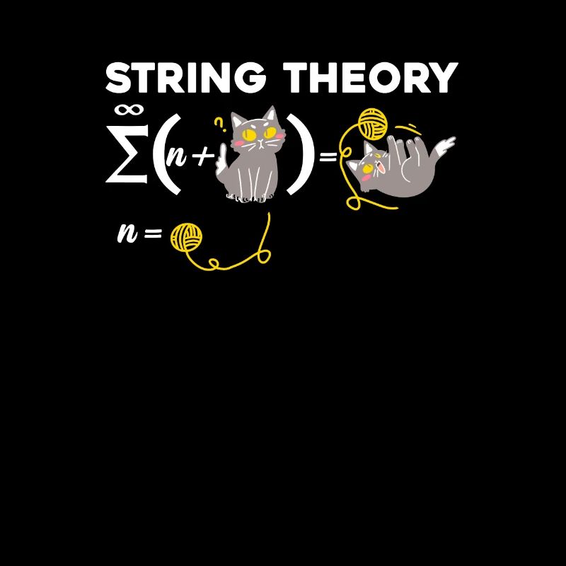 Lustige String Theorie Humor Physik Katze