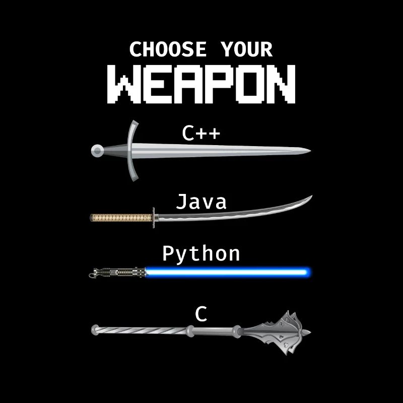 Choisissez votre programmeur Java Python Weapon C