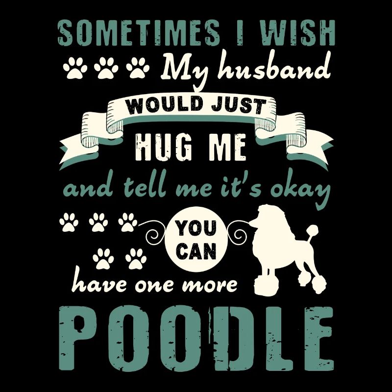 Caniche câlin mon caniche