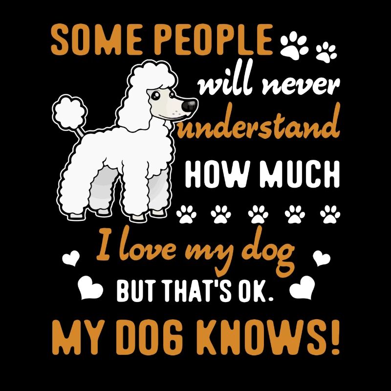 Caniche J'aime mon caniche