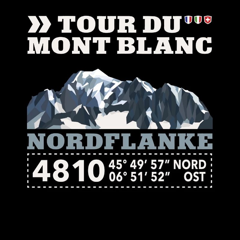 Tour du Mont Blanc Montblanc Low Poly Polygon Berg