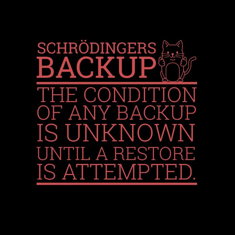 « Schrödingers Backup » | Ordinateur, admin