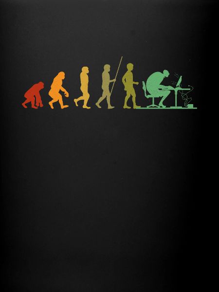 Computer Evolution Computerfreak Programmierer