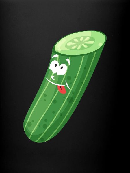 Funny cucumber