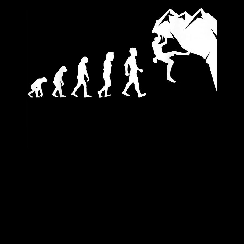 Rock Climbing For Rock Climber Funny Evolution