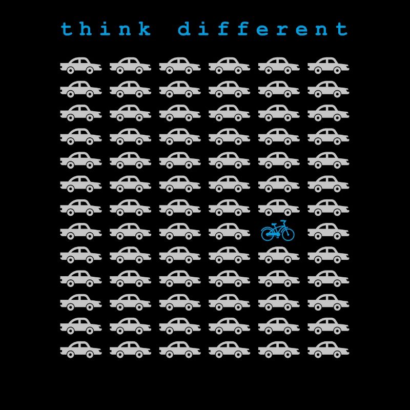 Cycling think different anti car environment