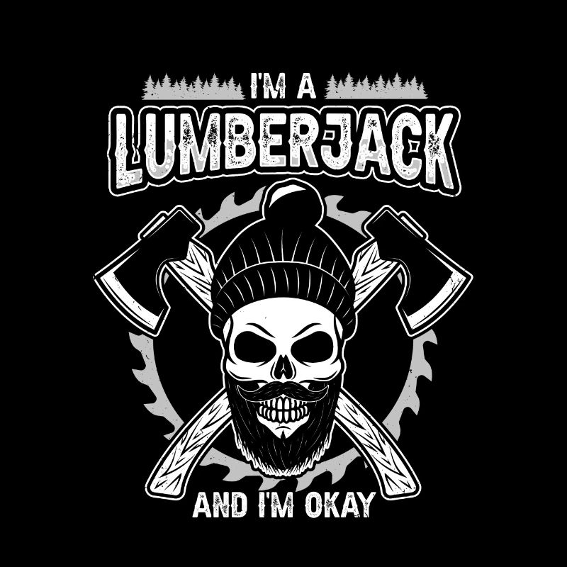 Design de bûcheron pour un ouvrier forestier