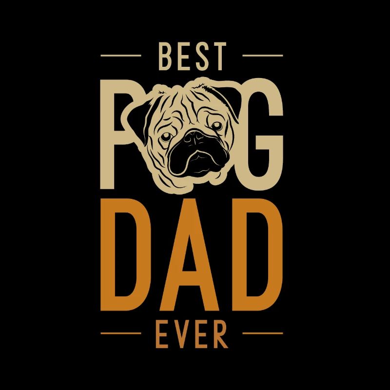 Mens bester Mops Papa jemals cooles süßes Vatertagsgeschenk
