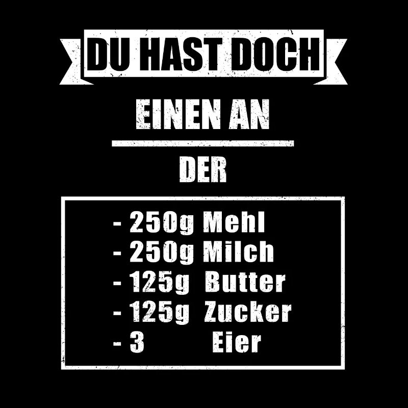 Du hast doch einen an der Waffel - Bäcker Geschenk