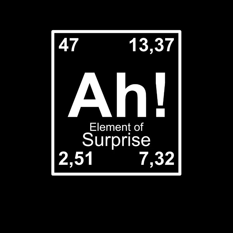 Ah das Element der Überraschung