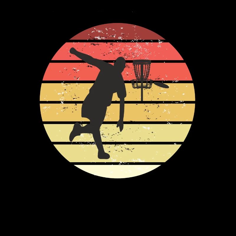 Disc Golf Retro Disc Golf Basket + Disc Golf Gift