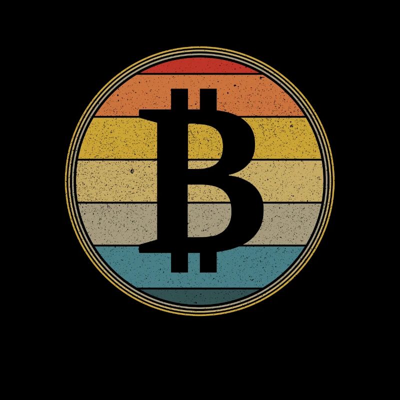 Vintage Bitcoin Crypto Cryptocurrency Gift