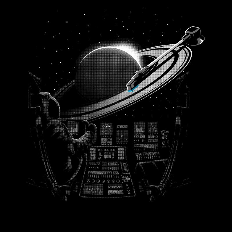 DJ Astronaut auf Saturn