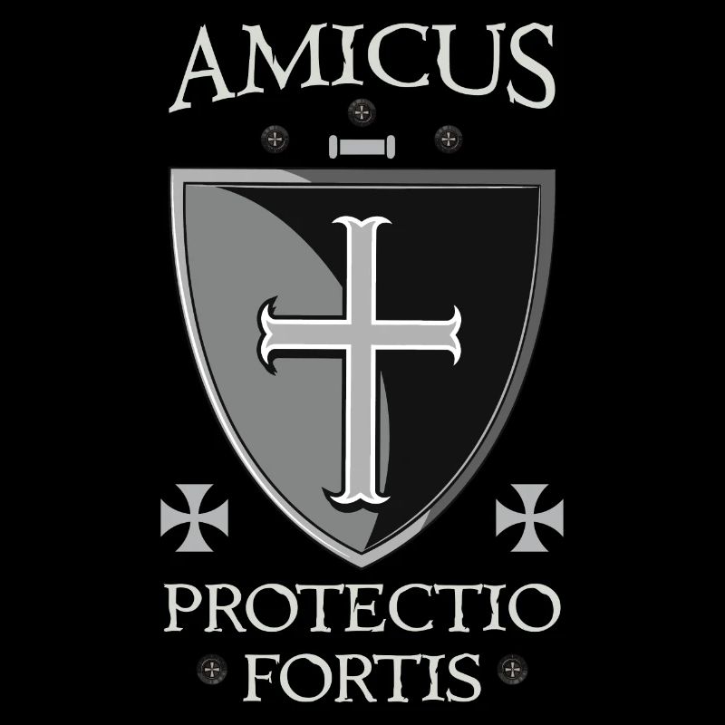Bouclier templier + Amicus Protectio Fortis