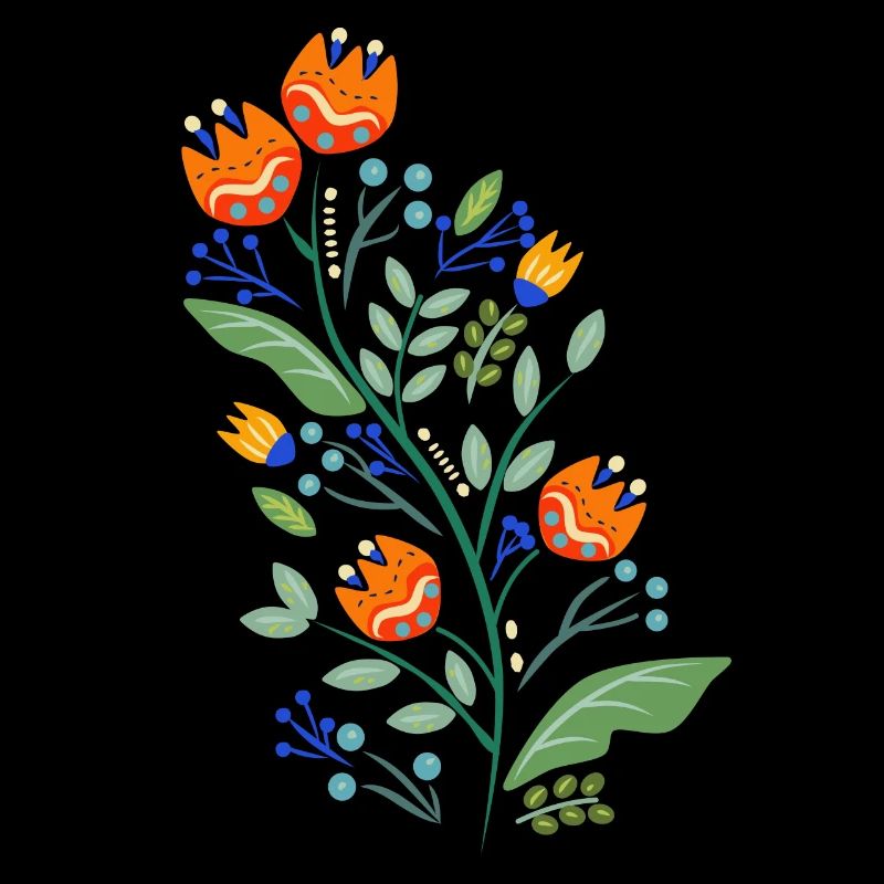 Fleurs en orange
