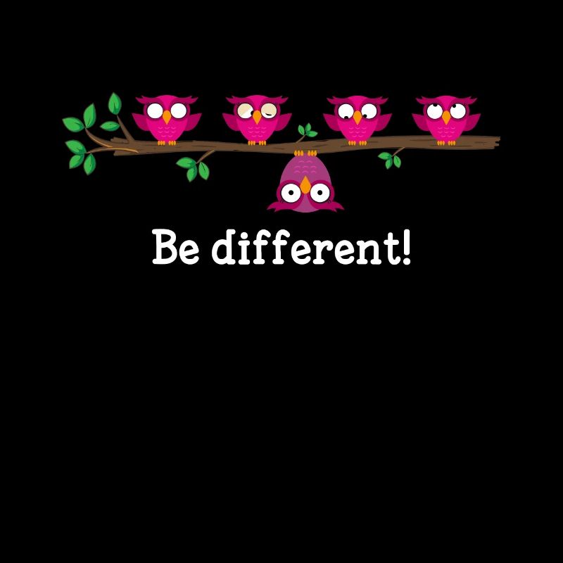 BE DIFFERENT Geschenkidee Anders Sprüche Geschenk