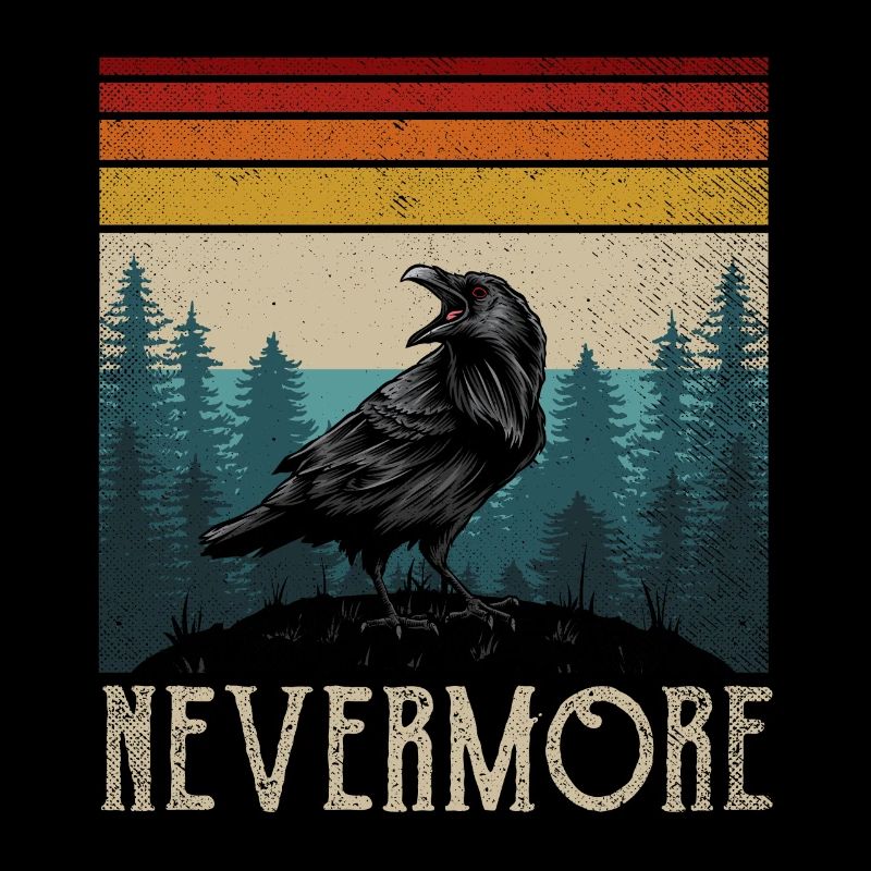 Nevermore Edgar Allan Poe Nevermore Raven Gift