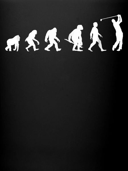 Golfeur Evolution Funny Golfer
