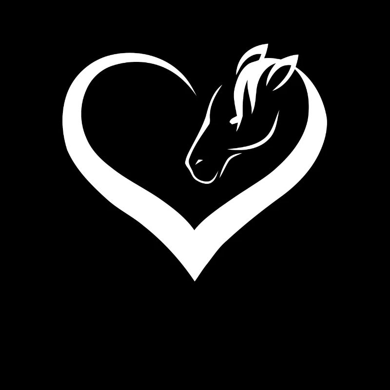 Pferd Herz Pferde Spruch Geschenk