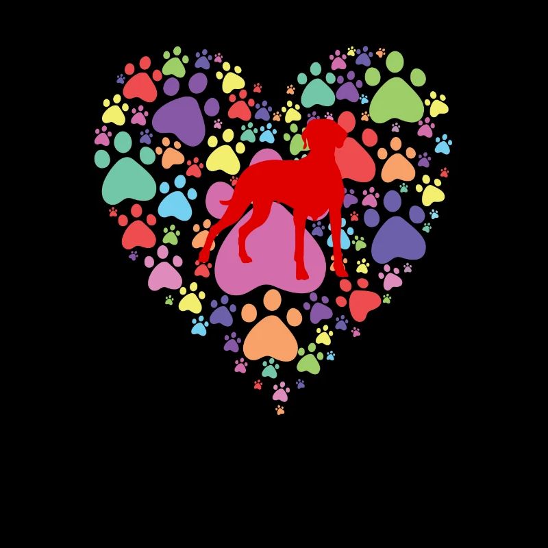 German Shorthaired Pointer Valentine Day Paw Print