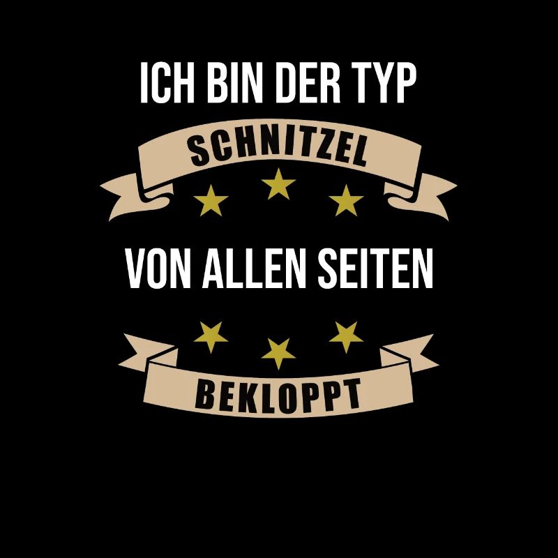 Typ Schnitzel Fleisch Essen Lustiger Spruch