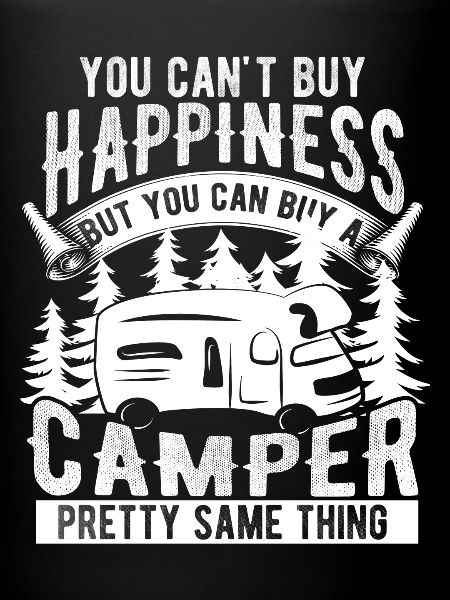 Camper caravan happy
