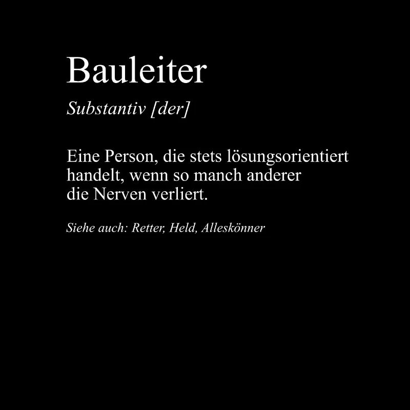 Bauleiter Bauherr Eigenheim Richtfest Geschenkidee