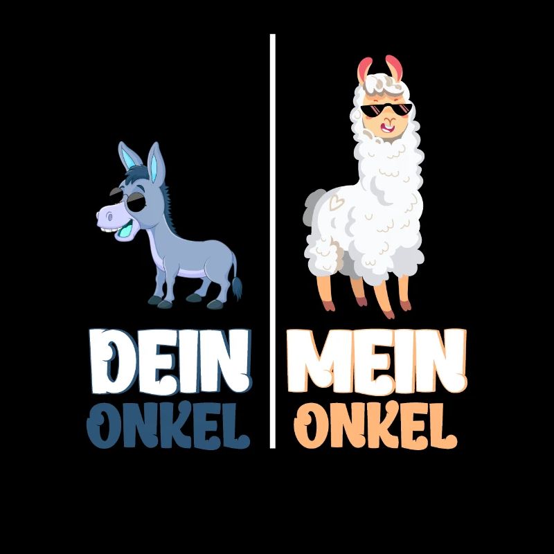 Mein Onkel Dein Onkel Lustiges Lama Geschenk