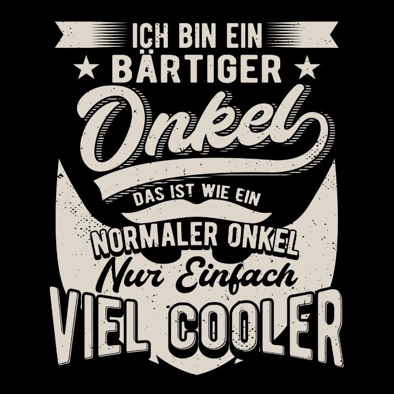 Bärtiger Onkel mit Bart - Bartträger Geschenk