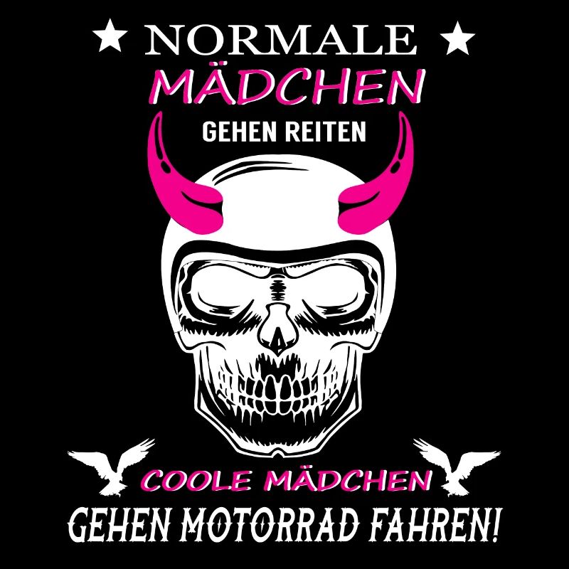 Normale Mädchen vs Coole Mädchen Fahren Motorrad