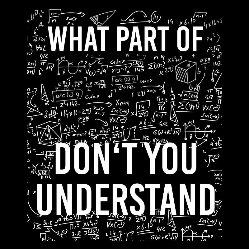 Motif de maths drôle