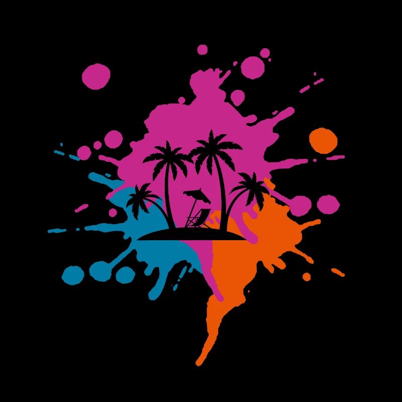 Urlaub Farbiger Klecks