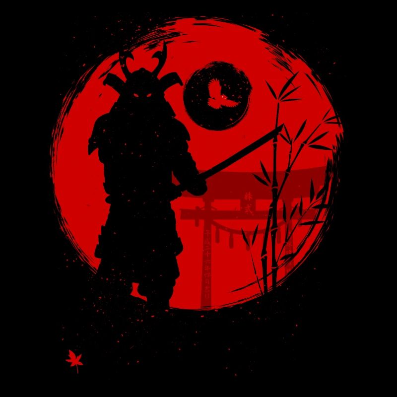 Samurai with his cat