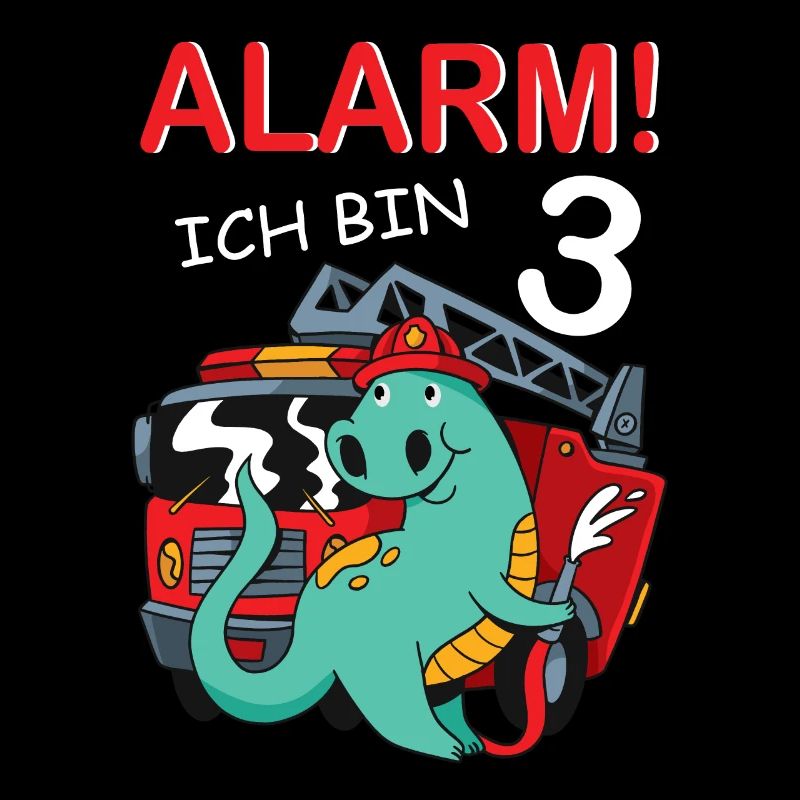 Ich Bin Schon 3 Dino Feuerwehrauto 3. Geburtstag