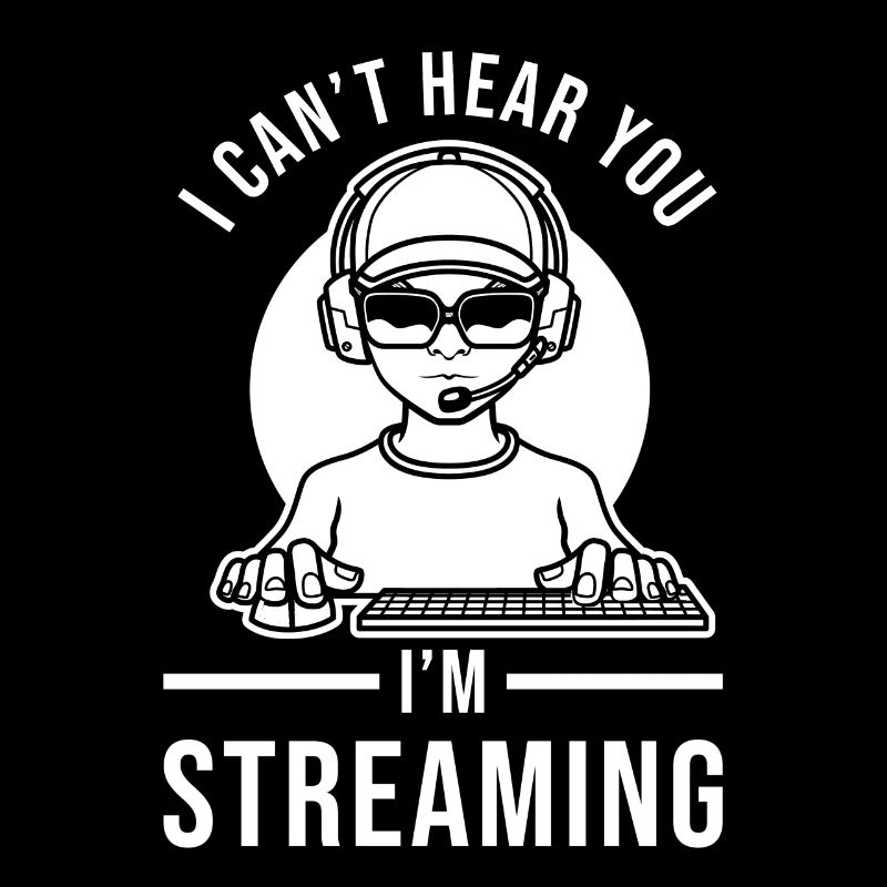 Streamer streaming saying funny