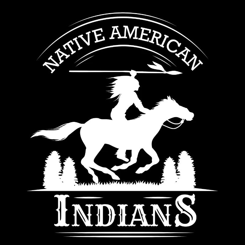 Native American Indians Indians Indians Guerrier Cheval