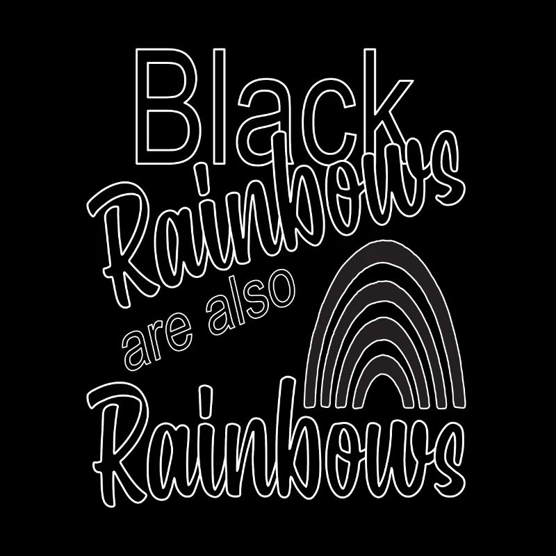 Schwarzer Regenbogen Spruch Grufti Gothic